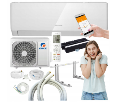 Klimatyzacja ścienna GREE Pular 3,5kW WI FI Zestaw do samodzielnego montażu